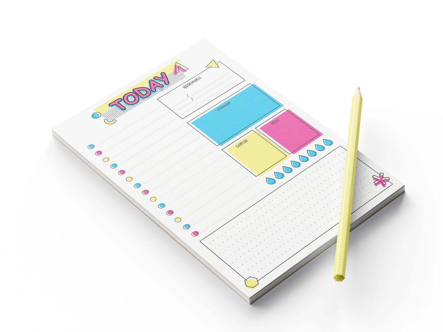 90s Inspired Daily Planner