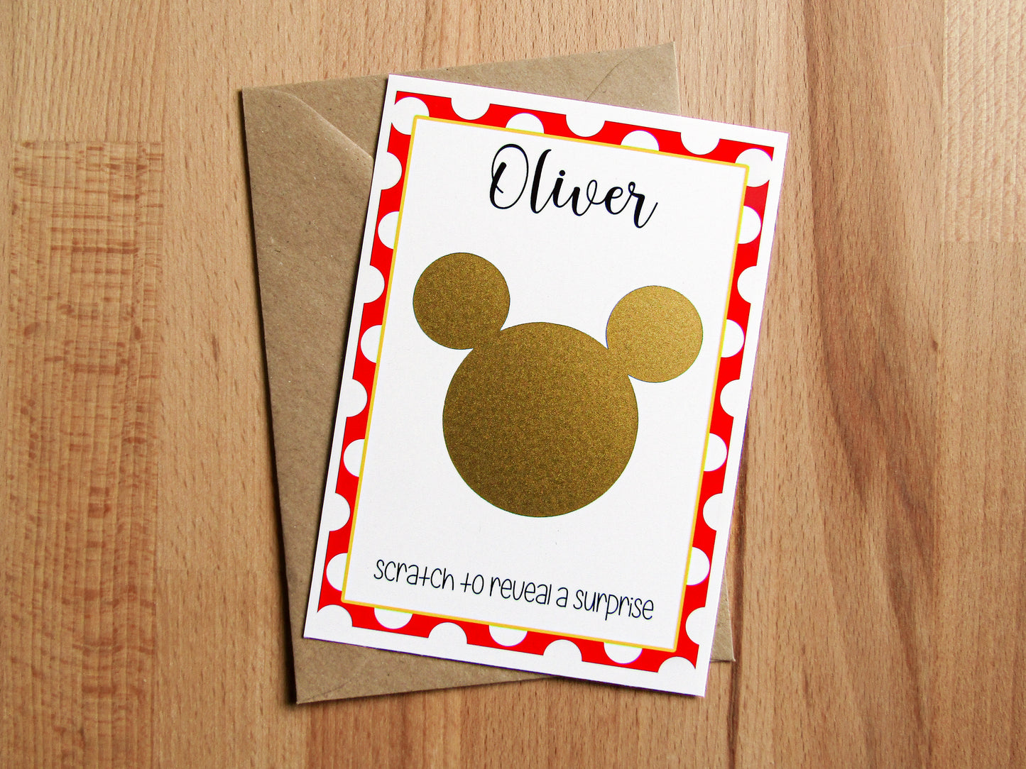 Mickey and Minnie Inspired Reveal Scratch Off