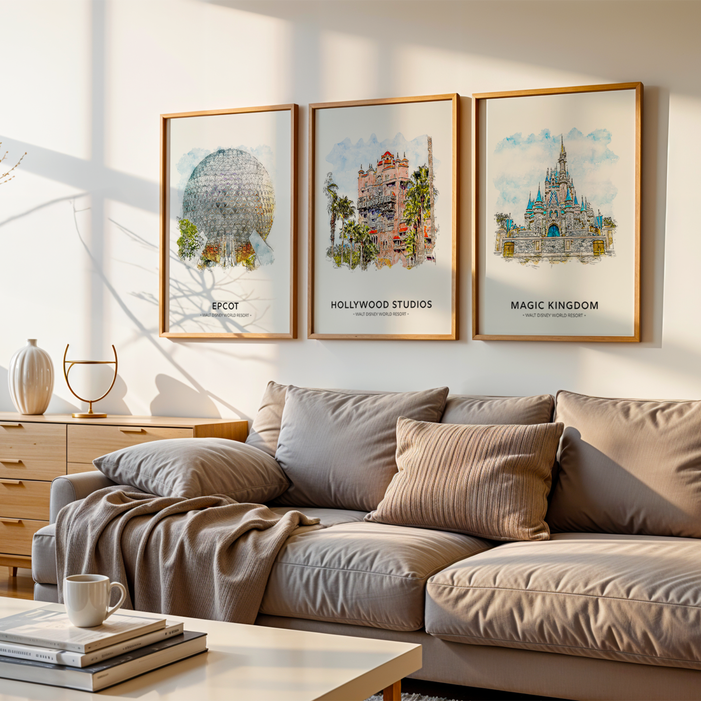 Walt Disney World 4 Park Art Print Bundle