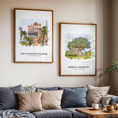 Walt Disney World 4 Park Art Print Bundle
