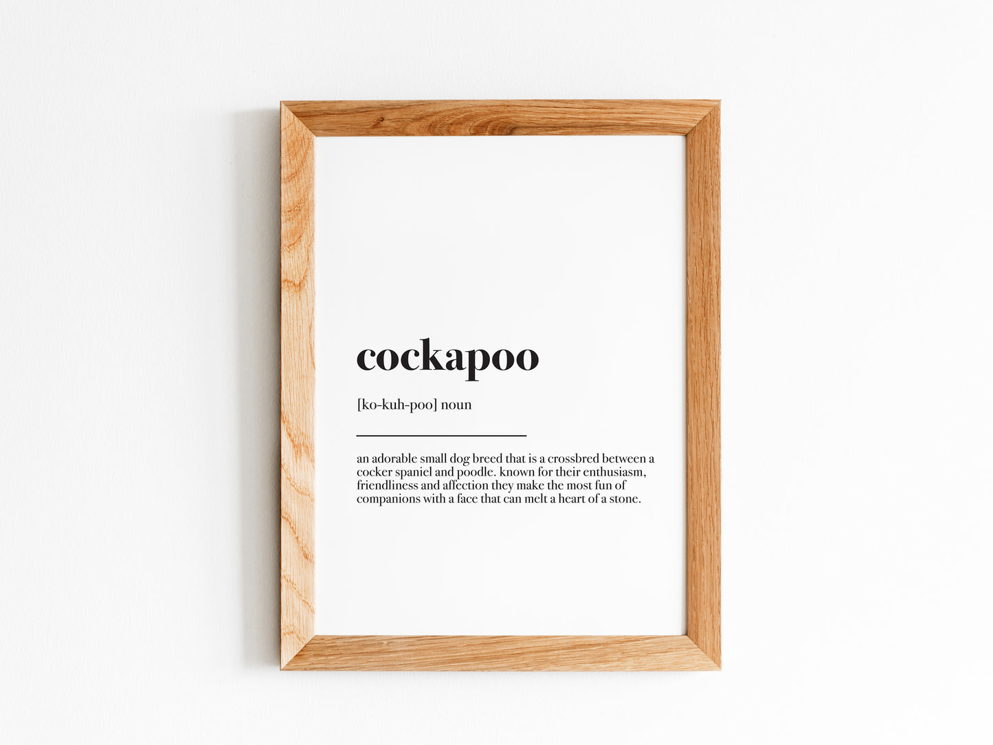 Cockapoo Dictionary Definition Print