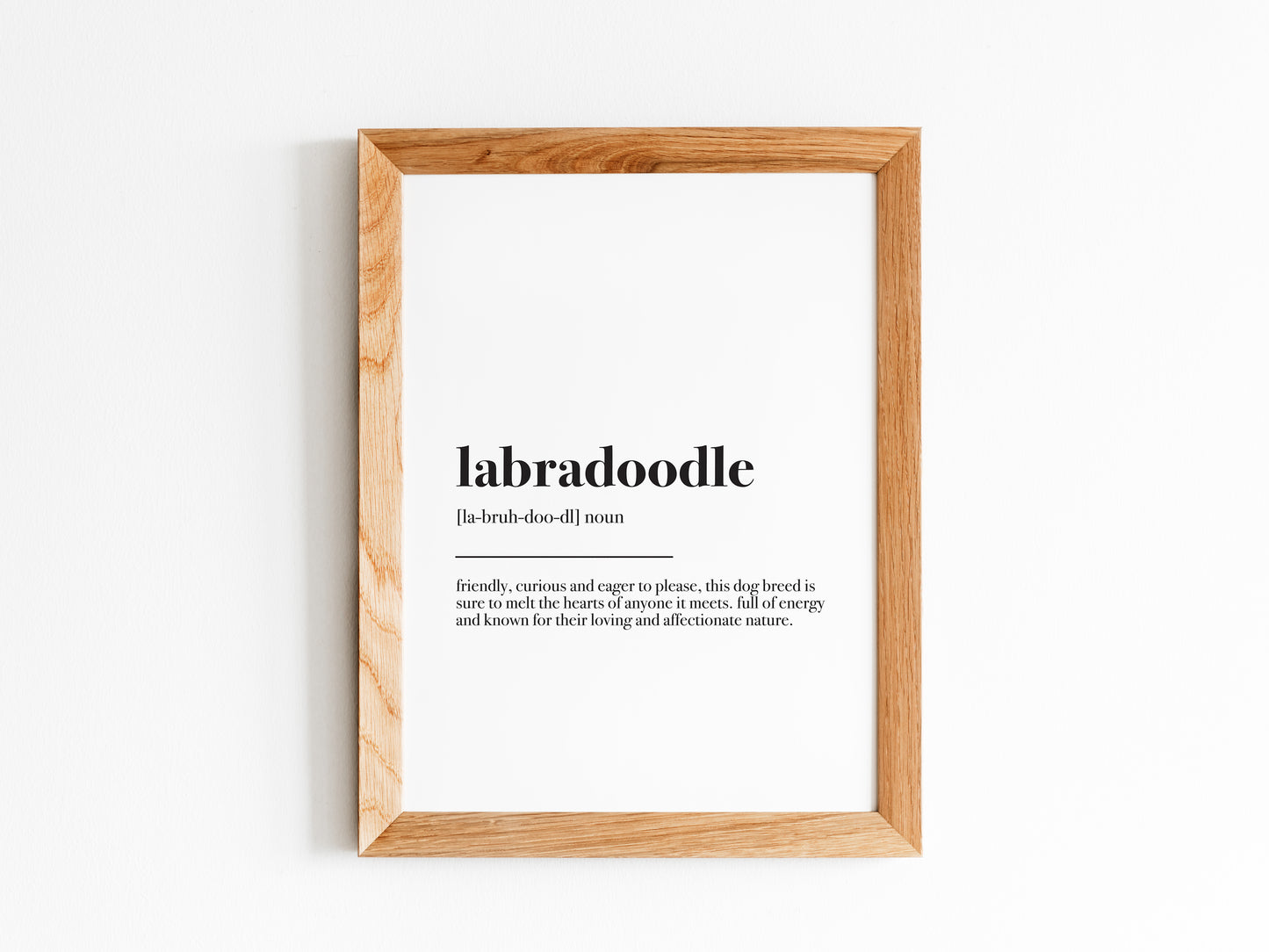 Labradoodle Dictionary Definition Print